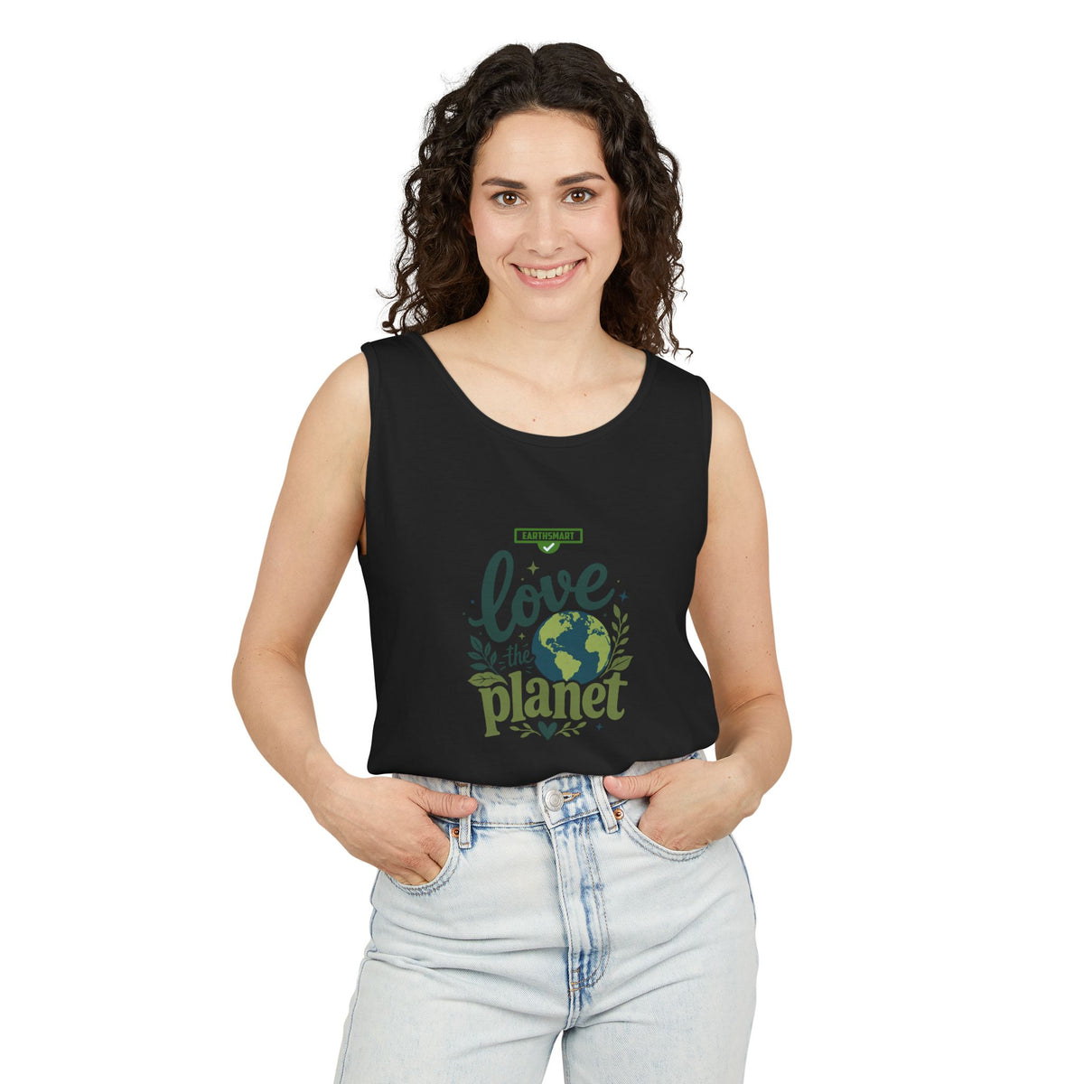 EARTHSMART Classic Tank top — Love the Planet - 100% cotton -  Eco Friendly.