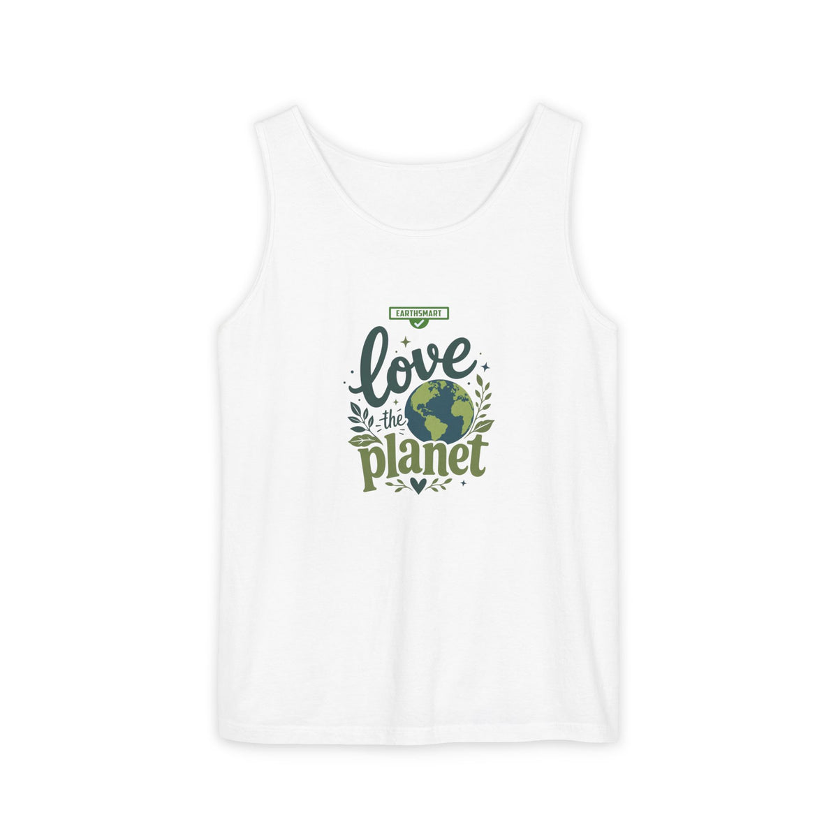 EARTHSMART Classic Tank top — Love the Planet - 100% cotton -  Eco Friendly.