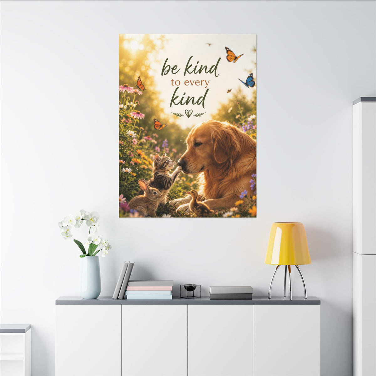 "BE KIND TO EVERY KIND" - Earthsmart Canvas Wall Art