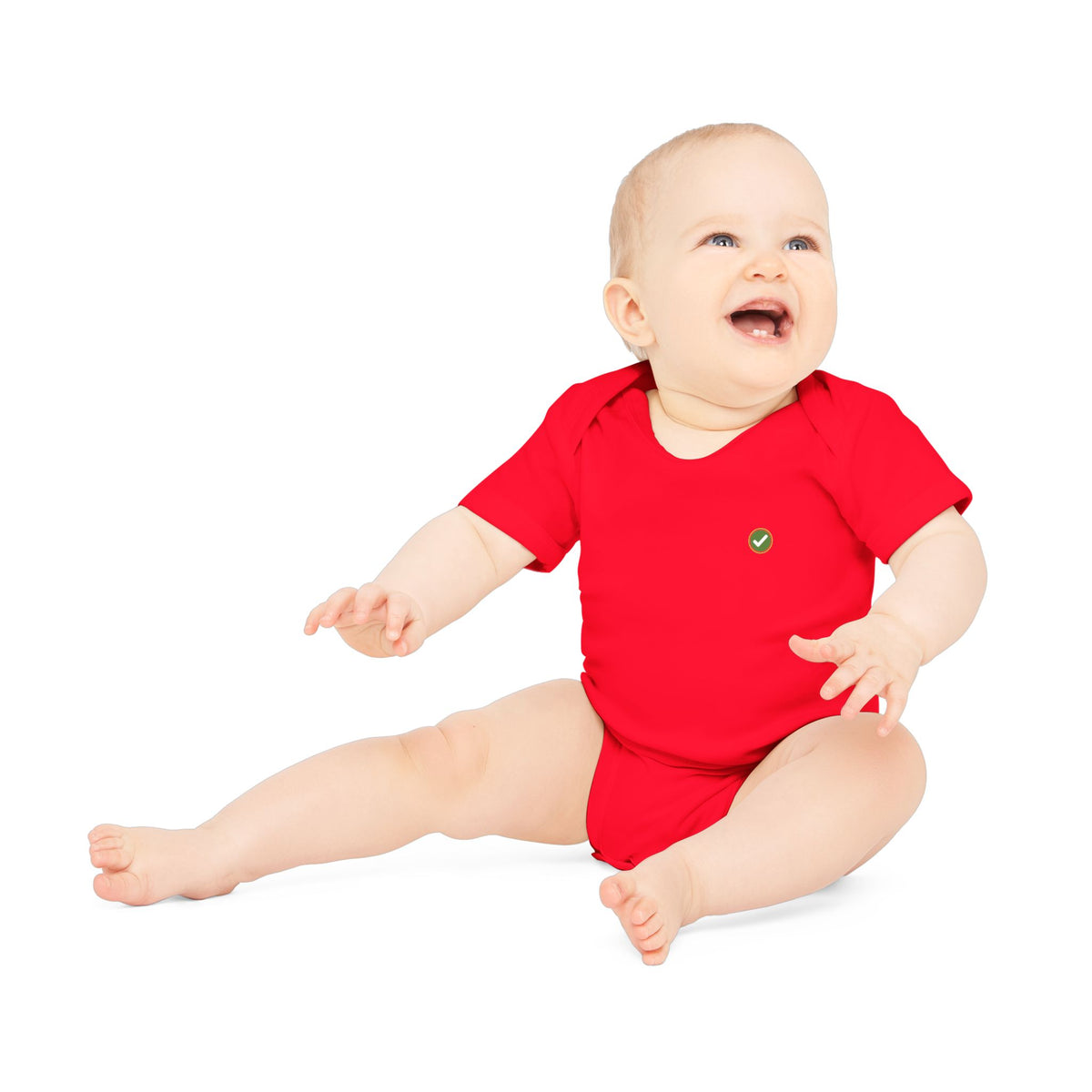 EARTHSMART EMBLEM - BABY BODYSUIT — ECO-FRIENDLY ORGANIC ONESIE (UNISEX) (0 - 18 MONTHS)