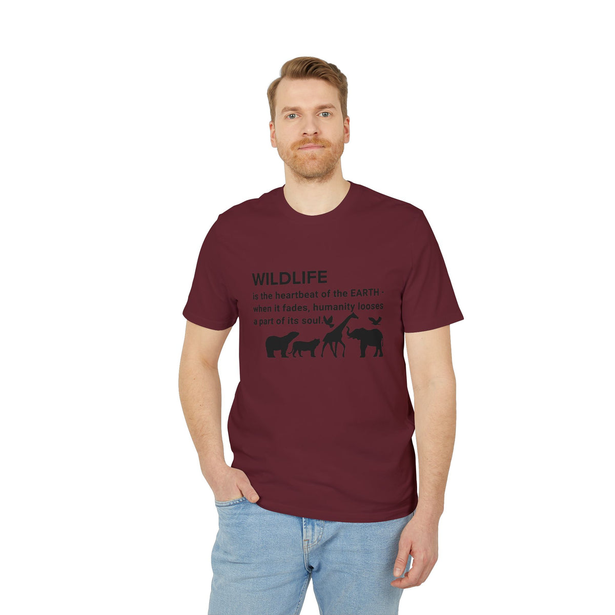 Earthsmart 'EARTH MOOD' Tee — "WILDLIFE is the heartbeat of the EARTH...
