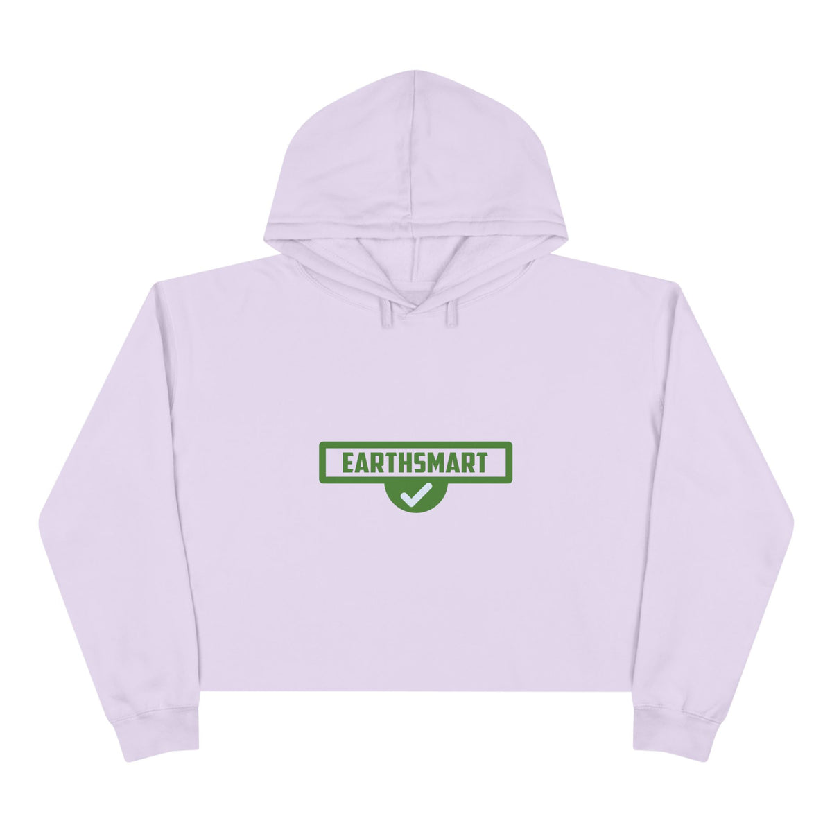 EarthSmart Cropped Hoodie – Eco-Friendly - Iconic logo version.