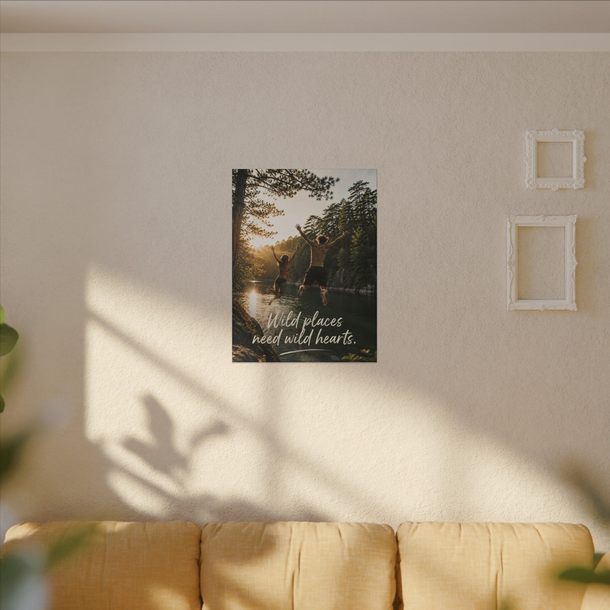 "WILD PLACES NEED WILD HEARTS" — Earthsmart Wall Art.