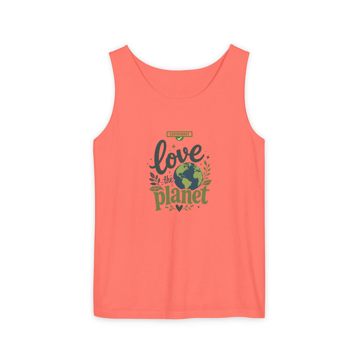 EARTHSMART Classic Tank top — Love the Planet - 100% cotton -  Eco Friendly.