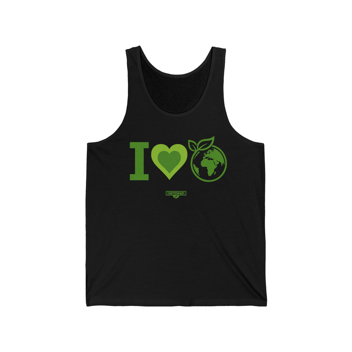 Earthsmart Tank Top - 'i LOVE EARTH'— Eco-Friendly - 100% Cotton.