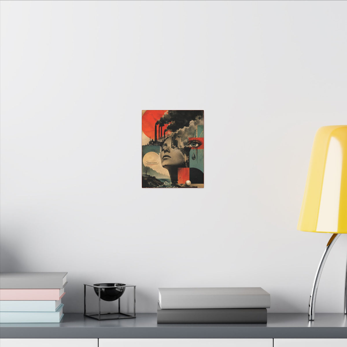 "POLLUTION IS VIOLENCE DISGUISED AS CONVENIENCE" - EARTHSMART WALL ART.