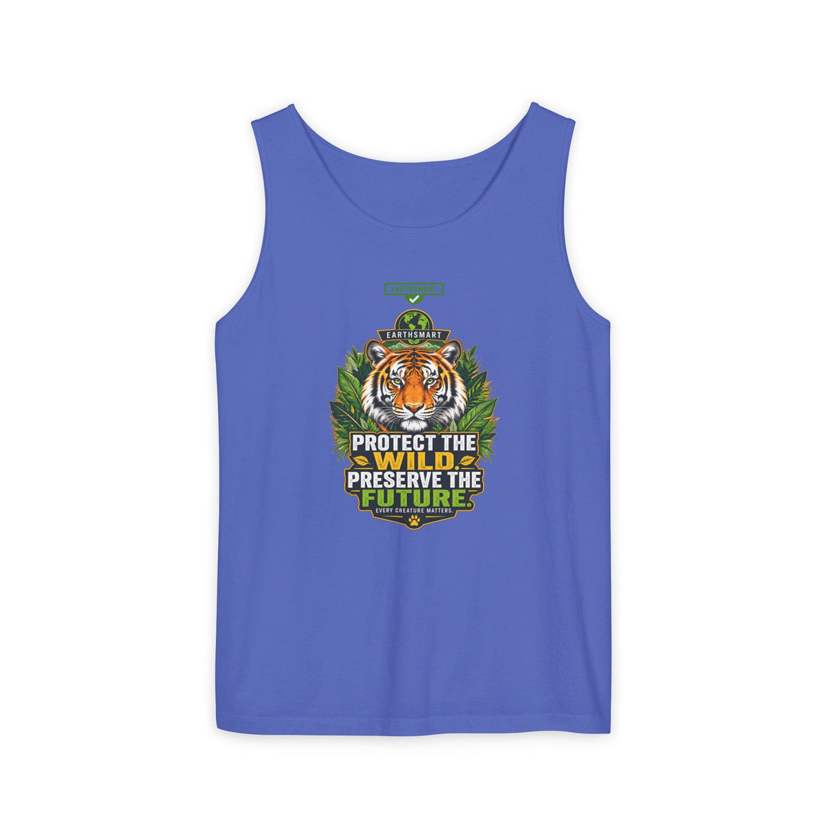 EARTHSMART Classic Tank top — PROTECT THE WILD - PRESERVE THE FUTURE - 100% cotton -  Eco Friendly.