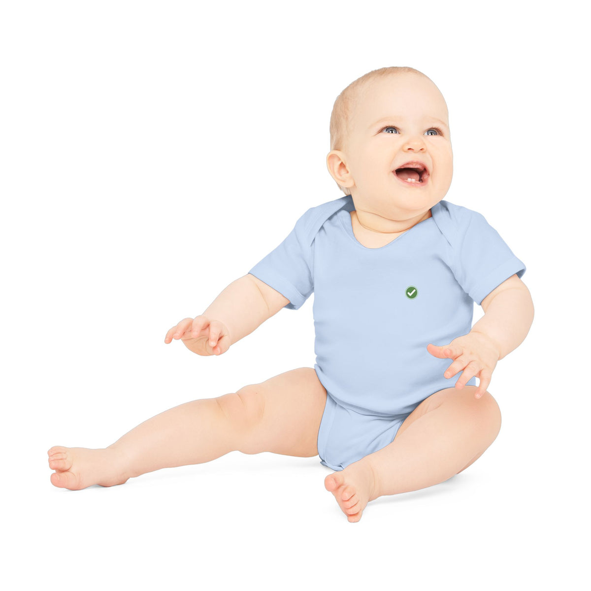 EARTHSMART EMBLEM - BABY BODYSUIT — ECO-FRIENDLY ORGANIC ONESIE (UNISEX) (0 - 18 MONTHS)