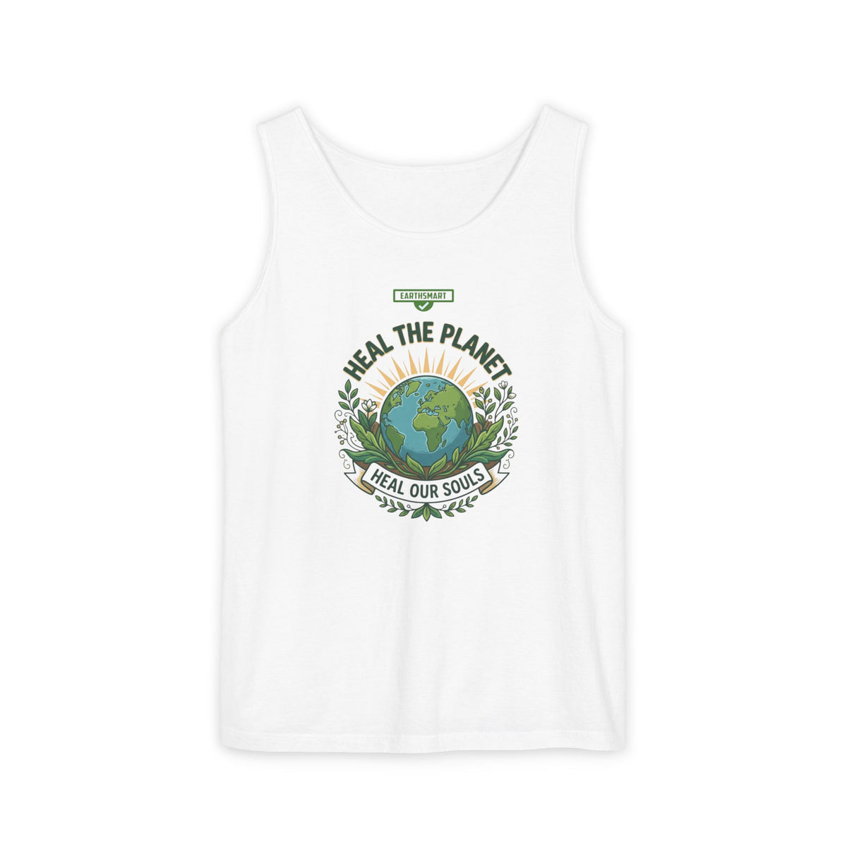 EARTHSMART Classic Tank top — Heal the planet, heal our souls - 100% cotton -  Eco Friendly.