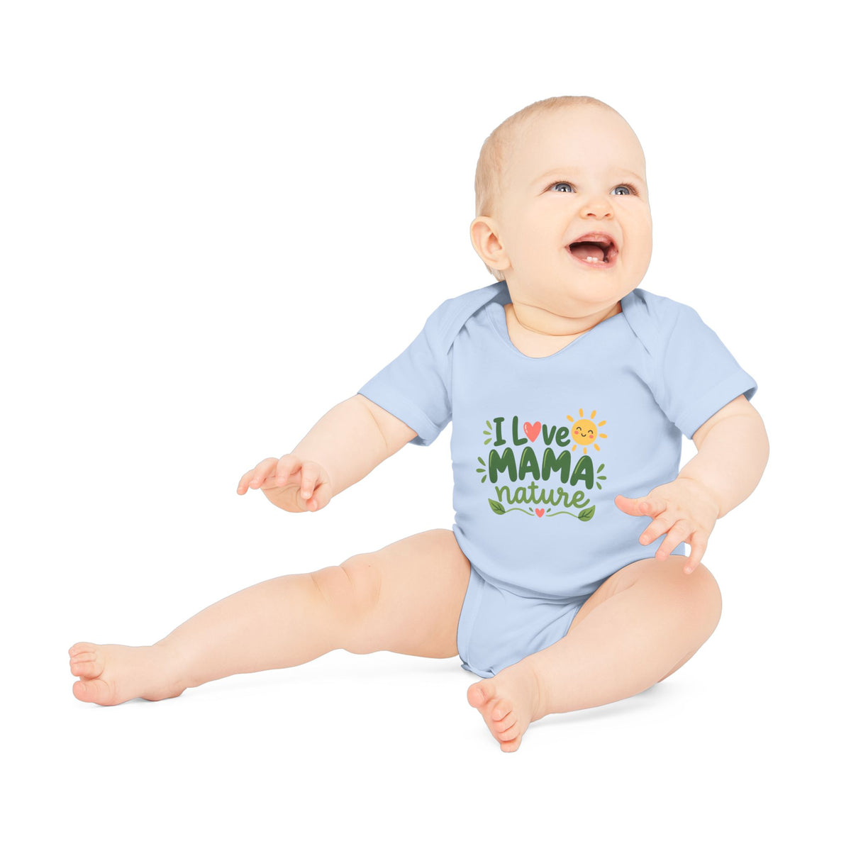 EARTHSMART BABY BODYSUIT — I LOVE MAMA NATURE -  ECO-FRIENDLY ORGANIC ONESIE (UNISEX) (0 - 18 MONTHS)