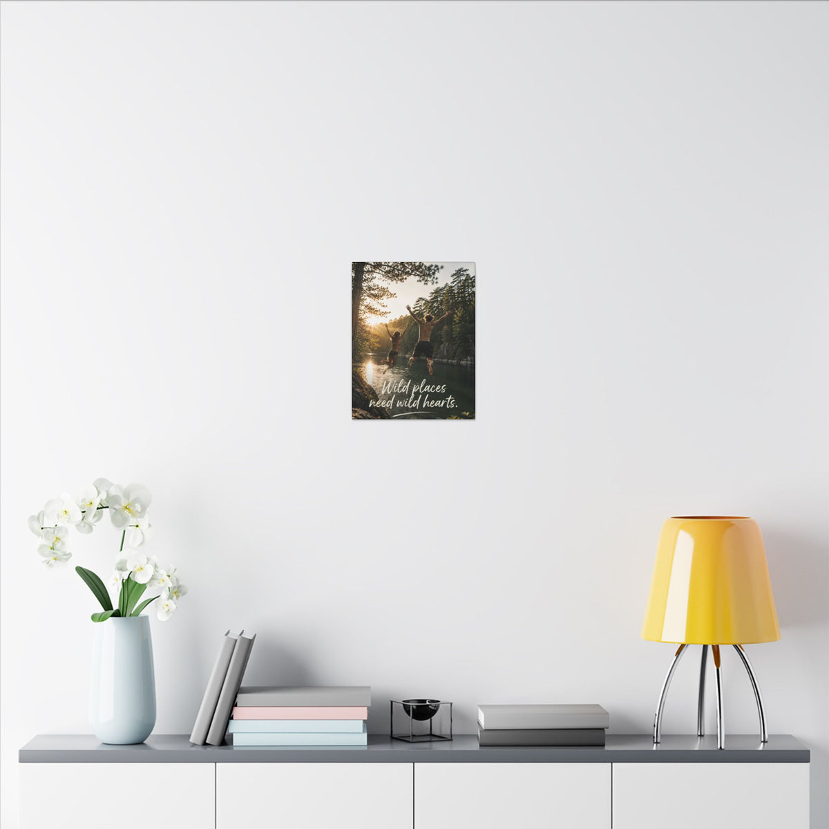 "WILD PLACES NEED WILD HEARTS" — Earthsmart Wall Art.
