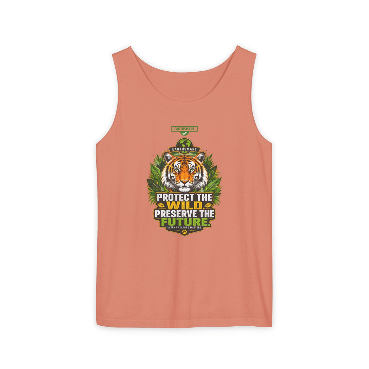 EARTHSMART Classic Tank top — PROTECT THE WILD - PRESERVE THE FUTURE - 100% cotton -  Eco Friendly.