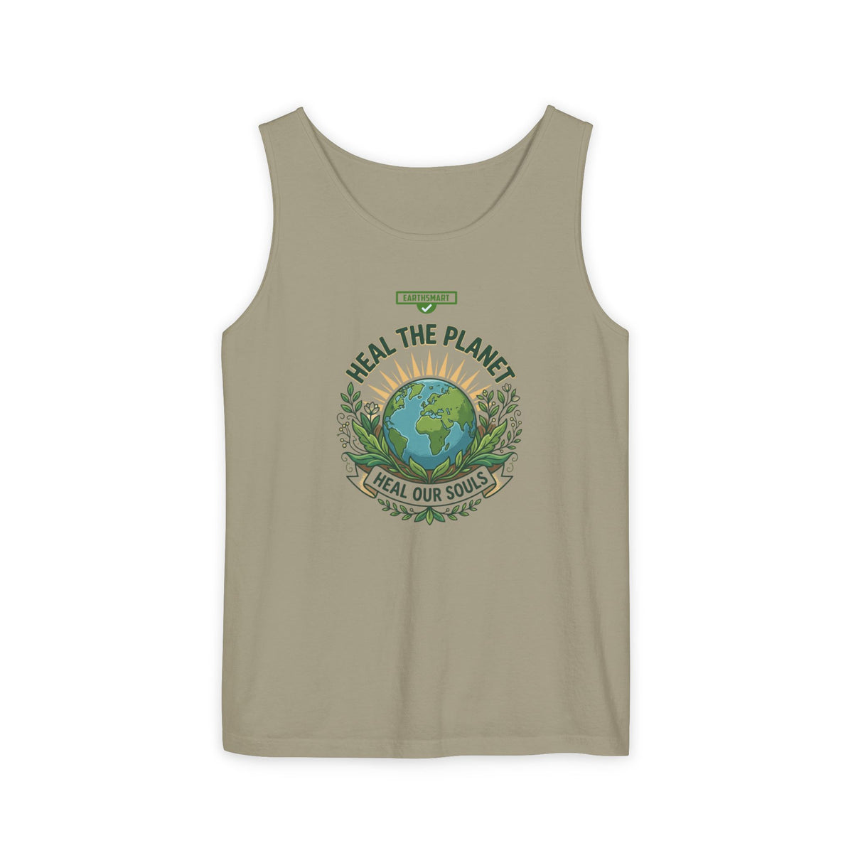 EARTHSMART Classic Tank top — Heal the planet, heal our souls - 100% cotton -  Eco Friendly.
