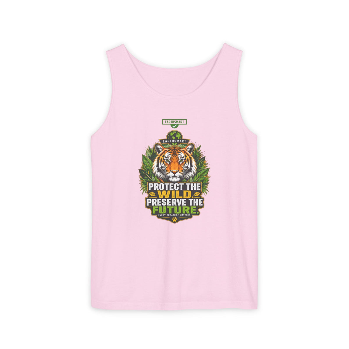 EARTHSMART Classic Tank top — PROTECT THE WILD - PRESERVE THE FUTURE - 100% cotton -  Eco Friendly.