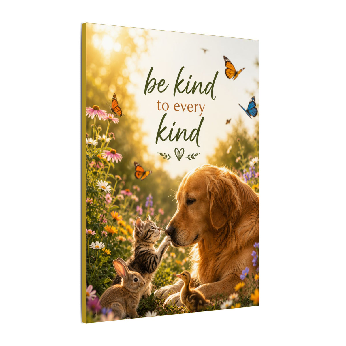 "BE KIND TO EVERY KIND" - Earthsmart Canvas Wall Art