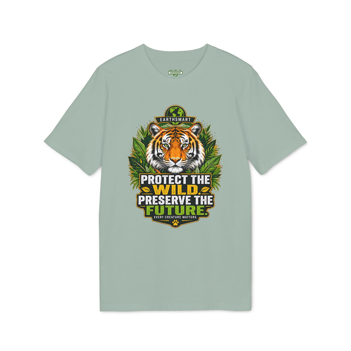 Earthsmart 'EARTH MOOD' Tee — "PROTECT THE WILD PRESERVE THE FUTURE".  (UNISEX).