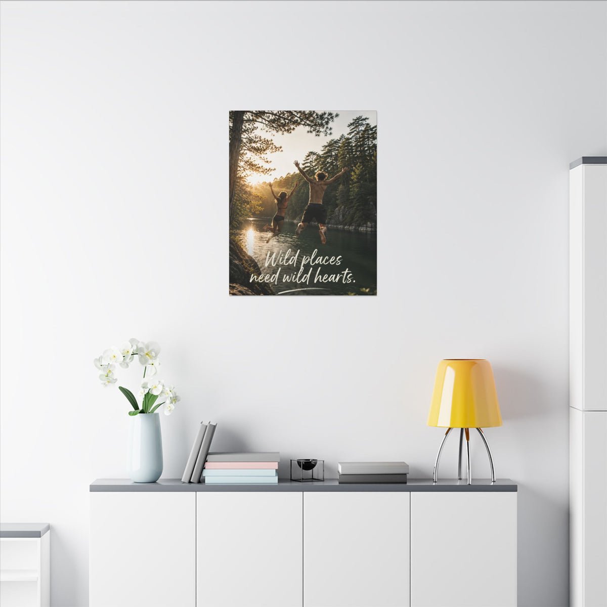 "WILD PLACES NEED WILD HEARTS" — Earthsmart Wall Art.