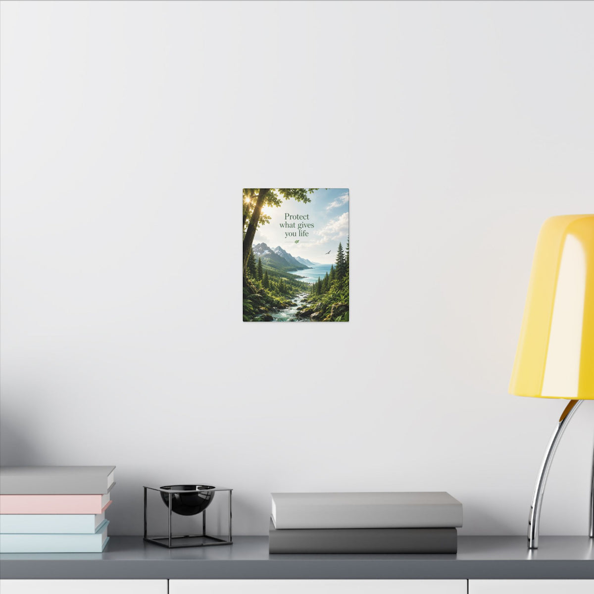 Copy of "SUSTAINABILITY IS NOT A SACRIFICE, IT'S A SMARTER WAY TO LIVE" (Geometric art style). Earthsmart Eco Canvas Wall Art (Matte Stretched Print).