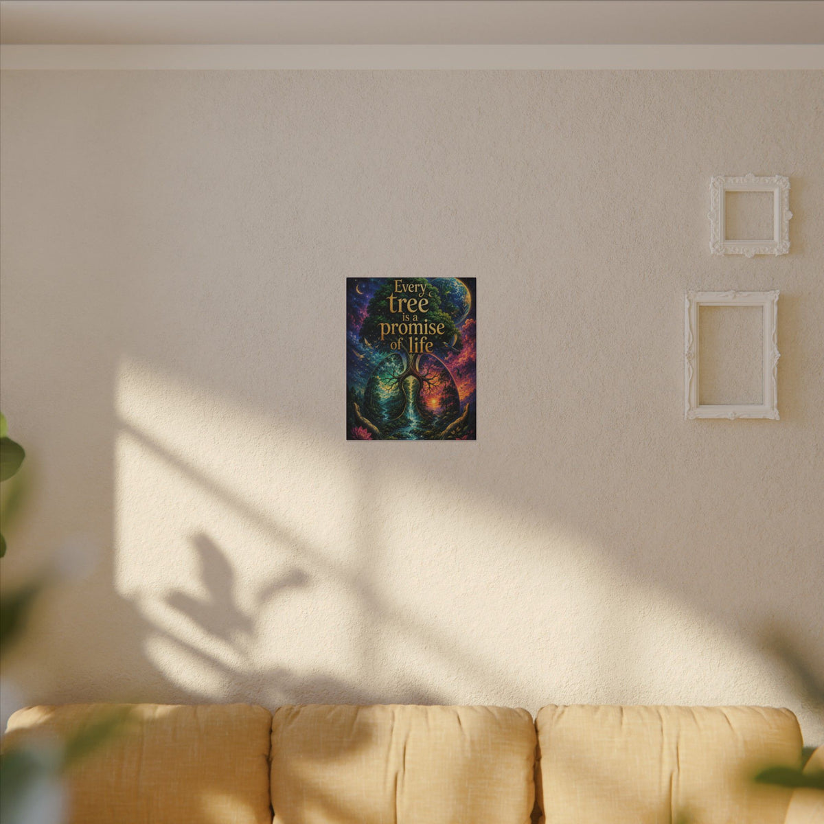 Copy of "EVERY TREE IS A PROMISE OF LIFE" (Surrealist art style). Earthsmart Eco Canvas Wall Art (Matte Stretched Print).