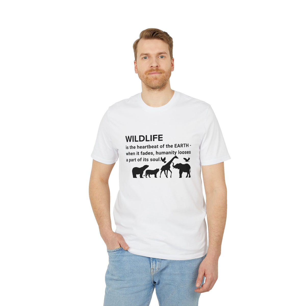 Earthsmart 'EARTH MOOD' Tee — "WILDLIFE is the heartbeat of the EARTH...