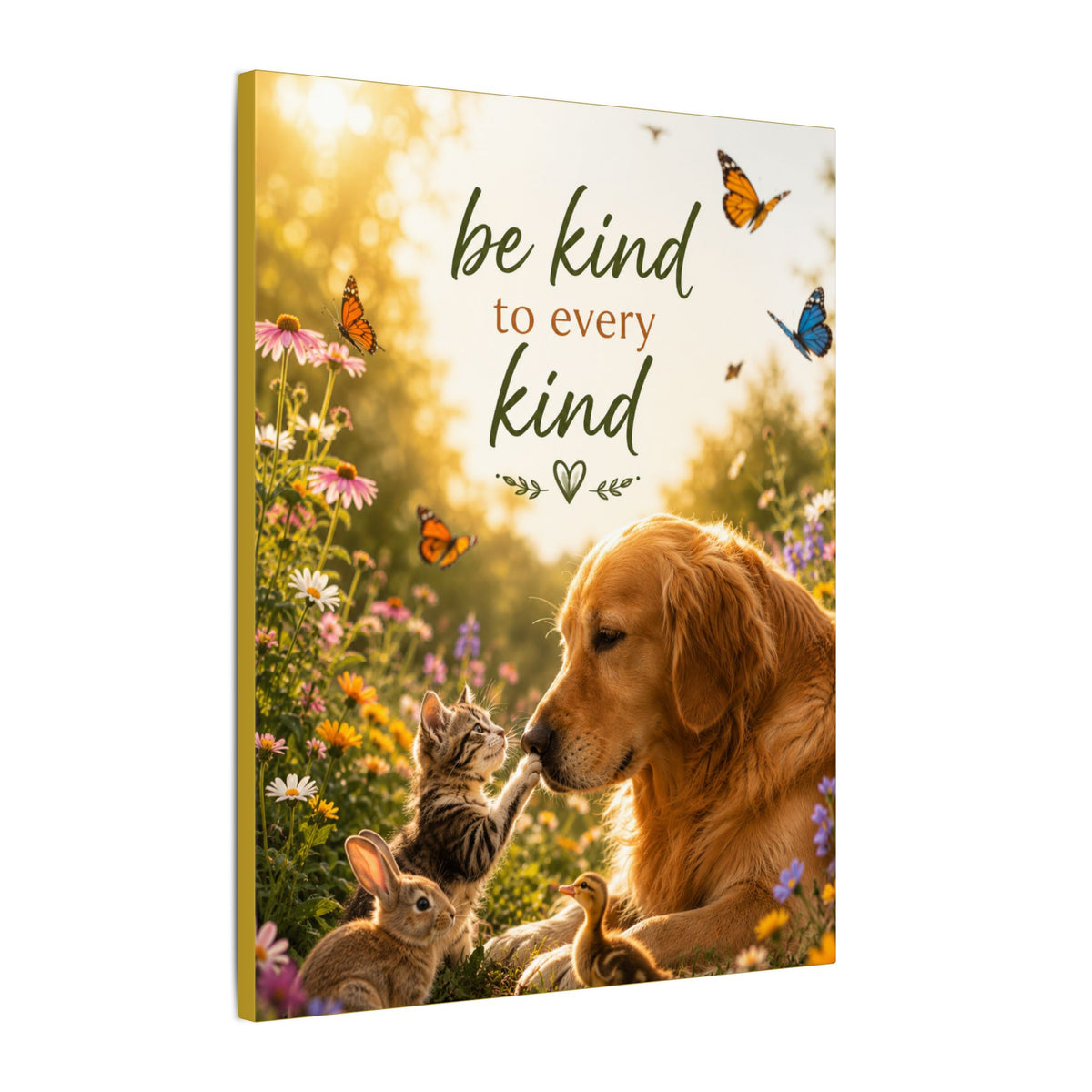 "BE KIND TO EVERY KIND" - Earthsmart Canvas Wall Art