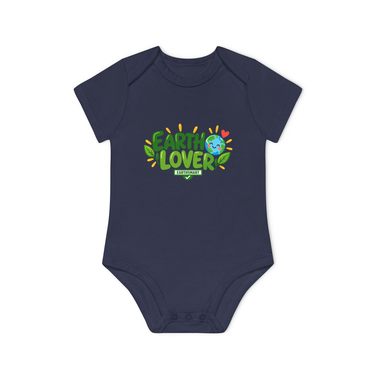EARTHSMART BABY BODYSUIT — EARTH LOVER -  ECO-FRIENDLY ORGANIC ONESIE (UNISEX) (0 - 18 MONTHS)