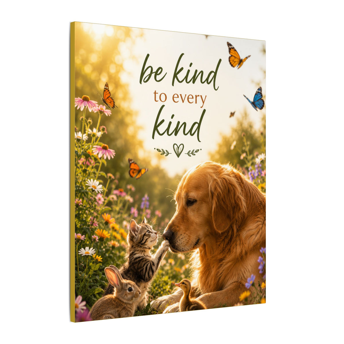 "BE KIND TO EVERY KIND" - Earthsmart Canvas Wall Art