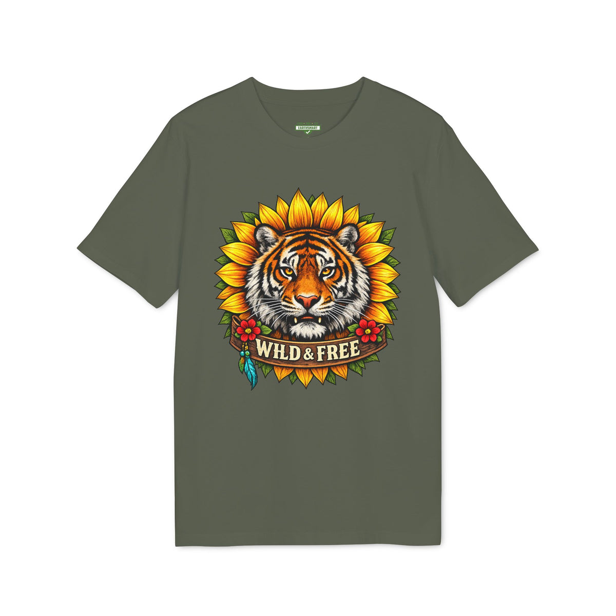 Earthsmart 'EARTH MOOD' Tee — "WILD & FREE. (Unisex).
