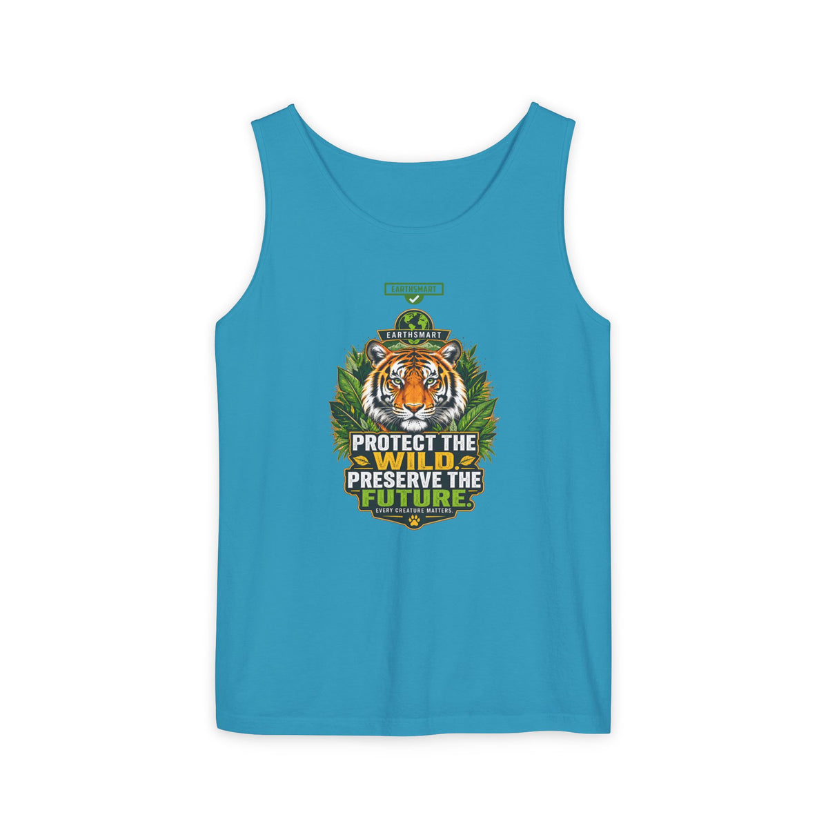EARTHSMART Classic Tank top — PROTECT THE WILD - PRESERVE THE FUTURE - 100% cotton -  Eco Friendly.