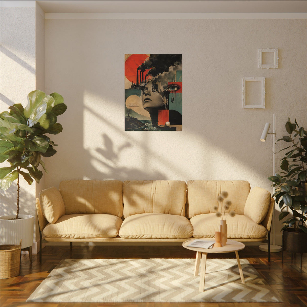 "POLLUTION IS VIOLENCE DISGUISED AS CONVENIENCE" - EARTHSMART WALL ART.