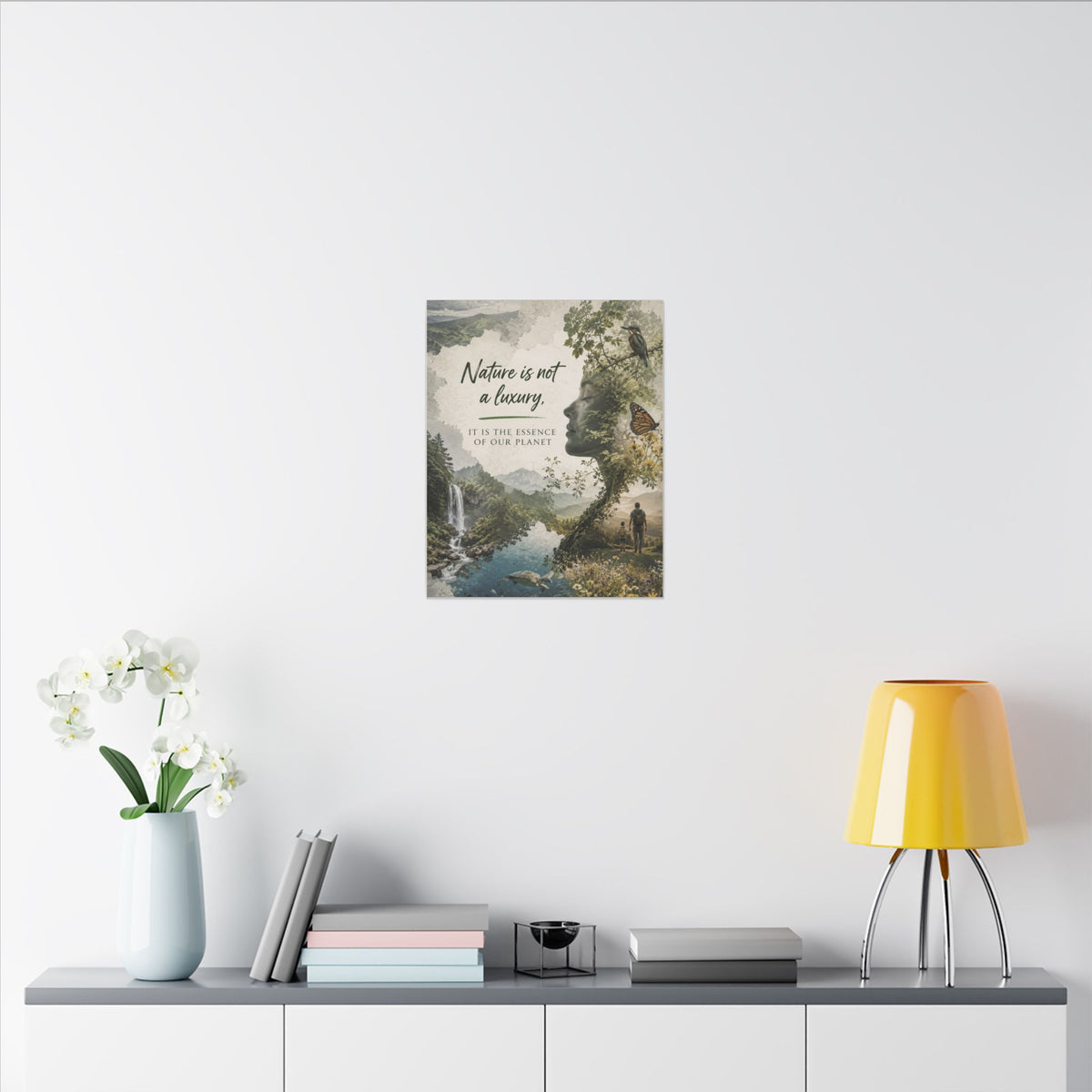 "Nature is not a luxury, it is the essence of our planet". Earthsmart Eco Canvas Wall Art (Matte Stretched Print).