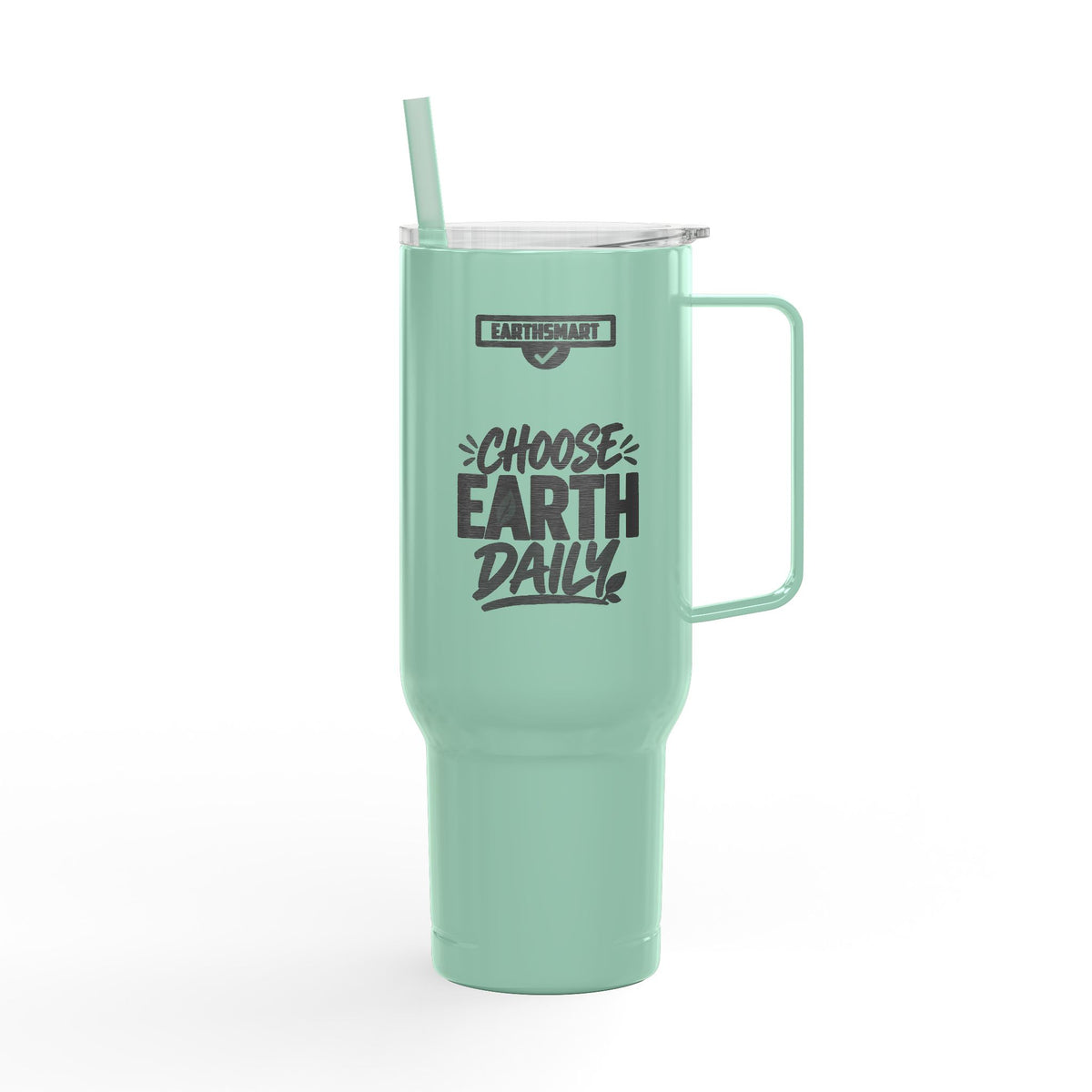 EARTHSMART Engraved Tumbler - 'Choose Earth Daily'  Recycled steel & 100% recycled plastic - (1.8L)