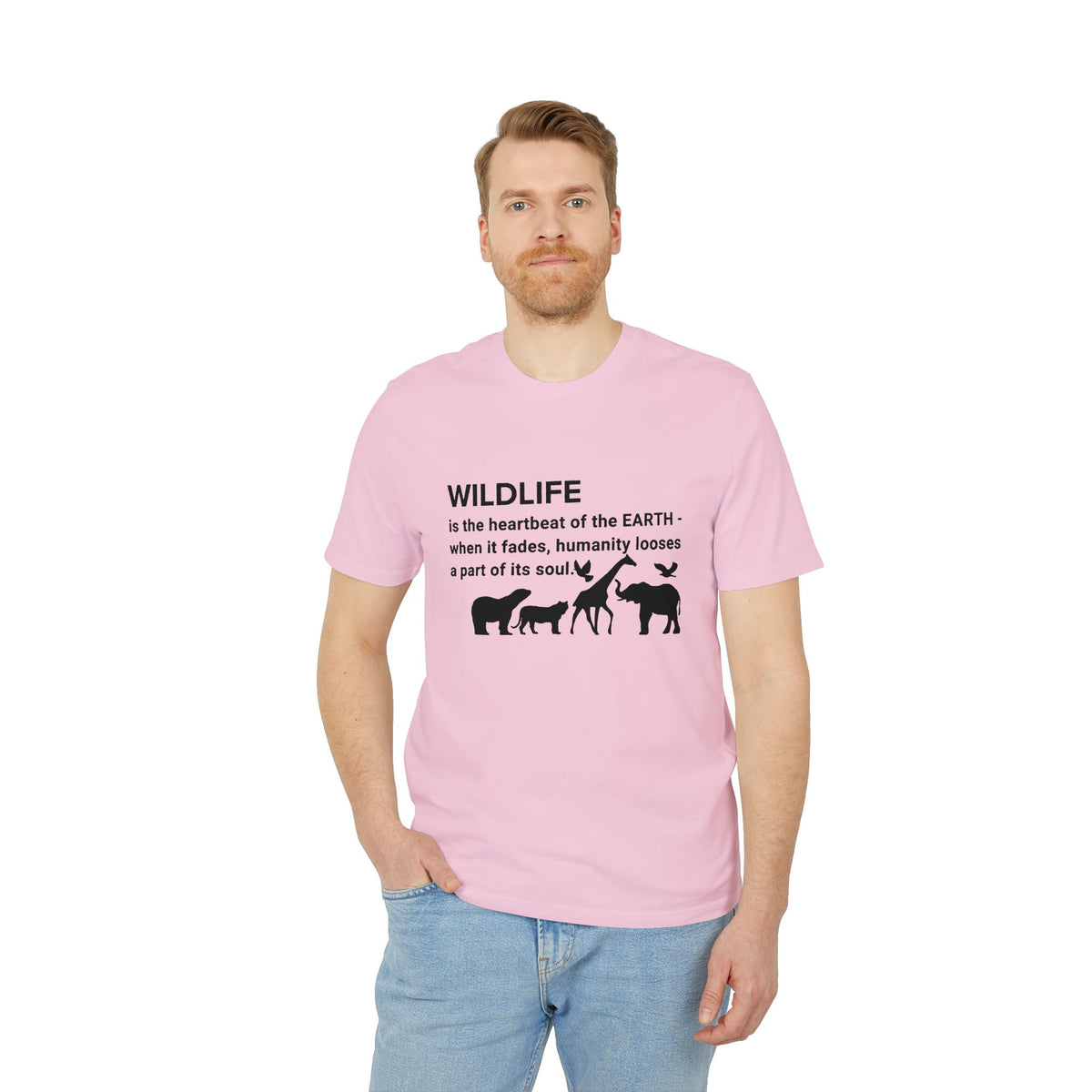Earthsmart 'EARTH MOOD' Tee — "WILDLIFE is the heartbeat of the EARTH...