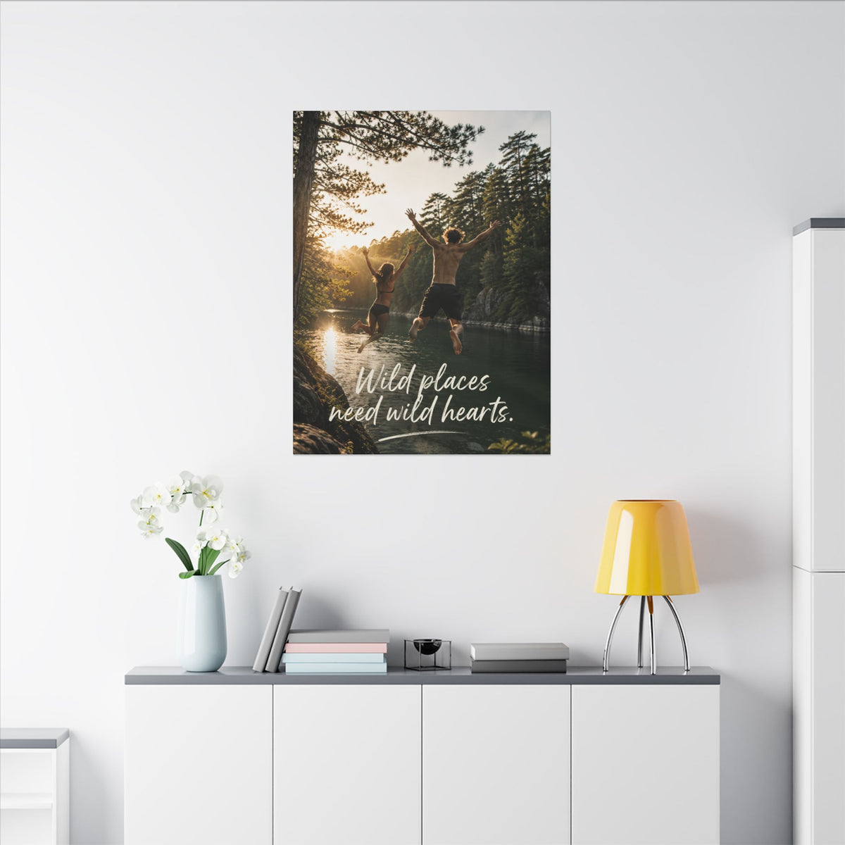 "WILD PLACES NEED WILD HEARTS" — Earthsmart Wall Art.