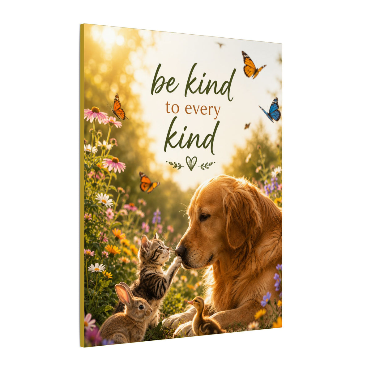 "BE KIND TO EVERY KIND" - Earthsmart Canvas Wall Art