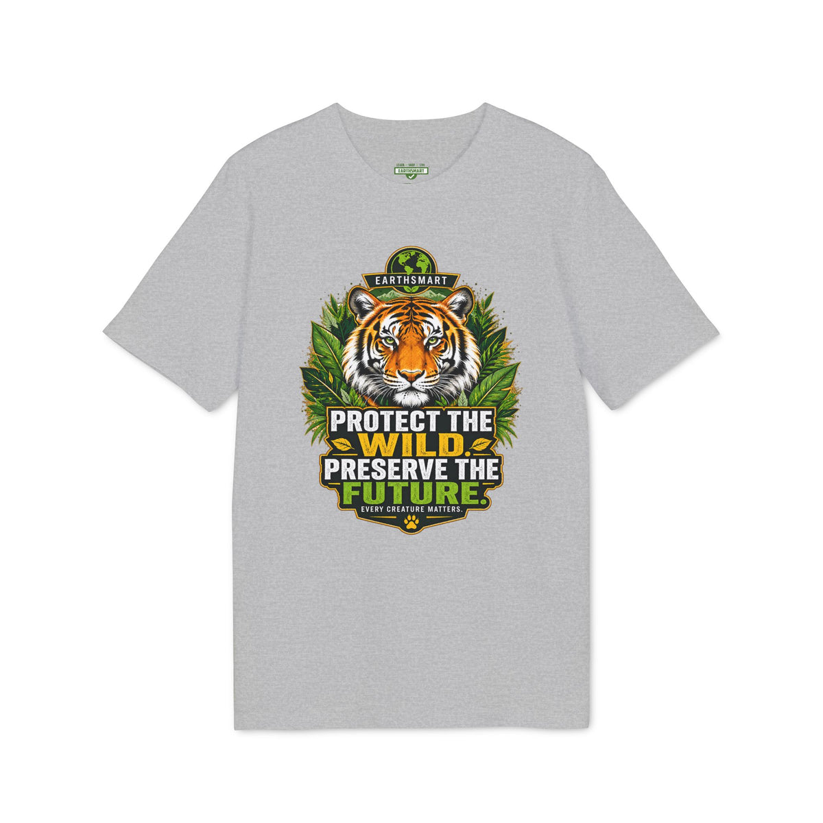 Earthsmart 'EARTH MOOD' Tee — "PROTECT THE WILD PRESERVE THE FUTURE".  (UNISEX).