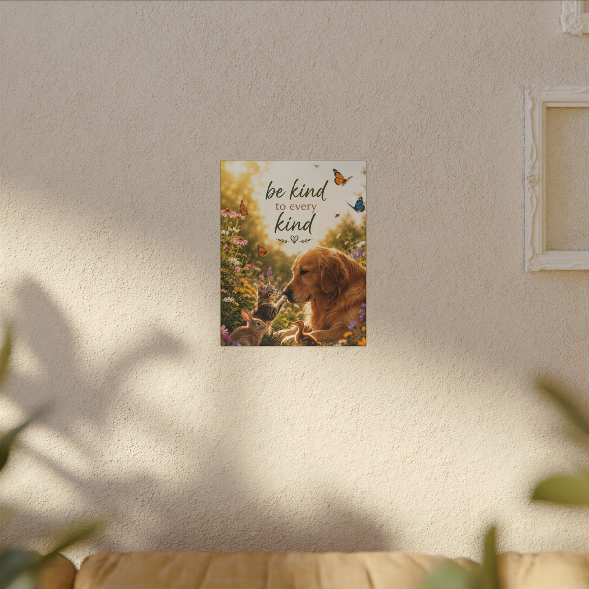 "BE KIND TO EVERY KIND" - Earthsmart Canvas Wall Art