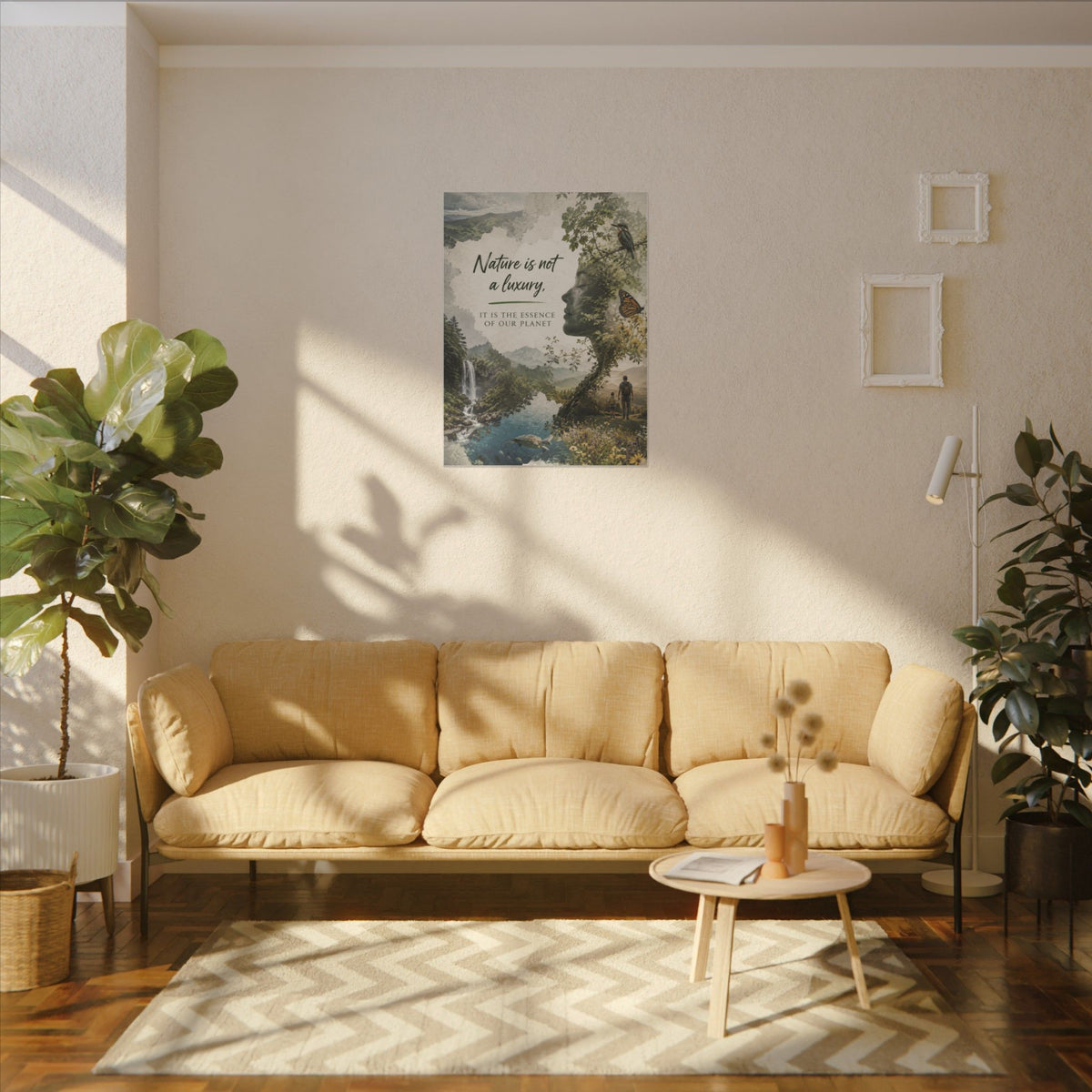 "Nature is not a luxury, it is the essence of our planet". Earthsmart Eco Canvas Wall Art (Matte Stretched Print).