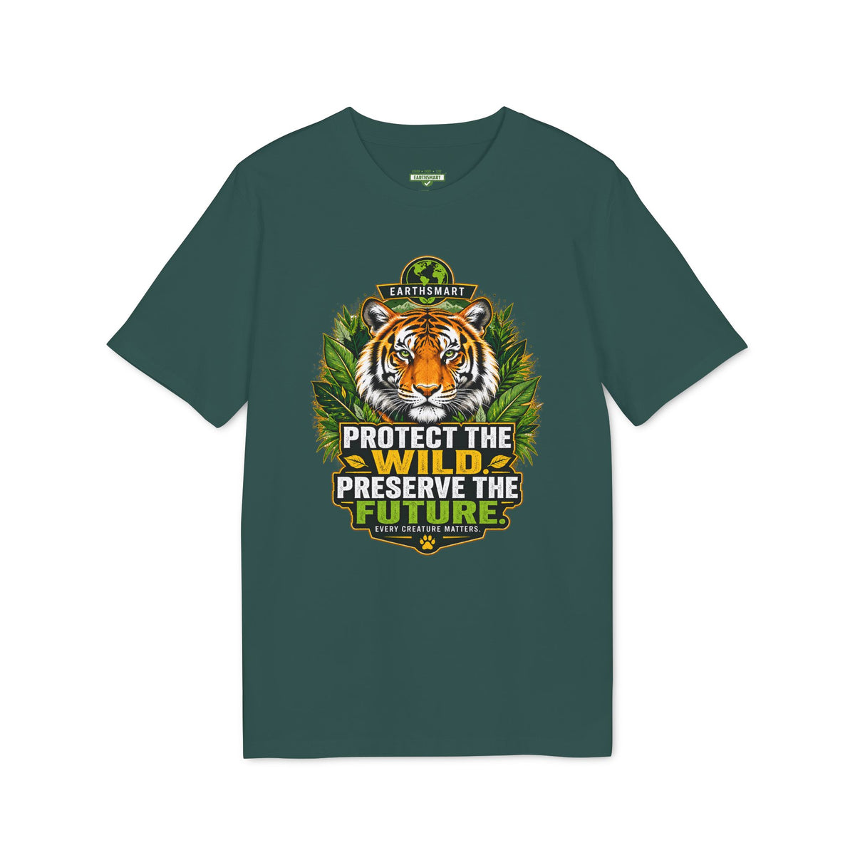Earthsmart 'EARTH MOOD' Tee — "PROTECT THE WILD PRESERVE THE FUTURE".  (UNISEX).