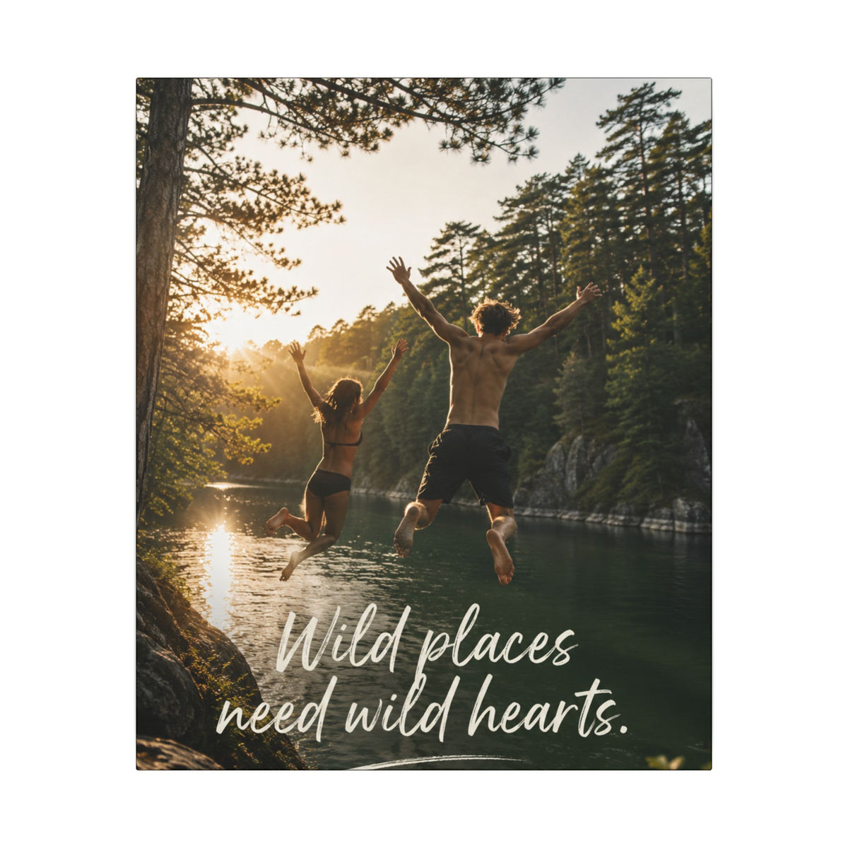"WILD PLACES NEED WILD HEARTS" — Earthsmart Wall Art.