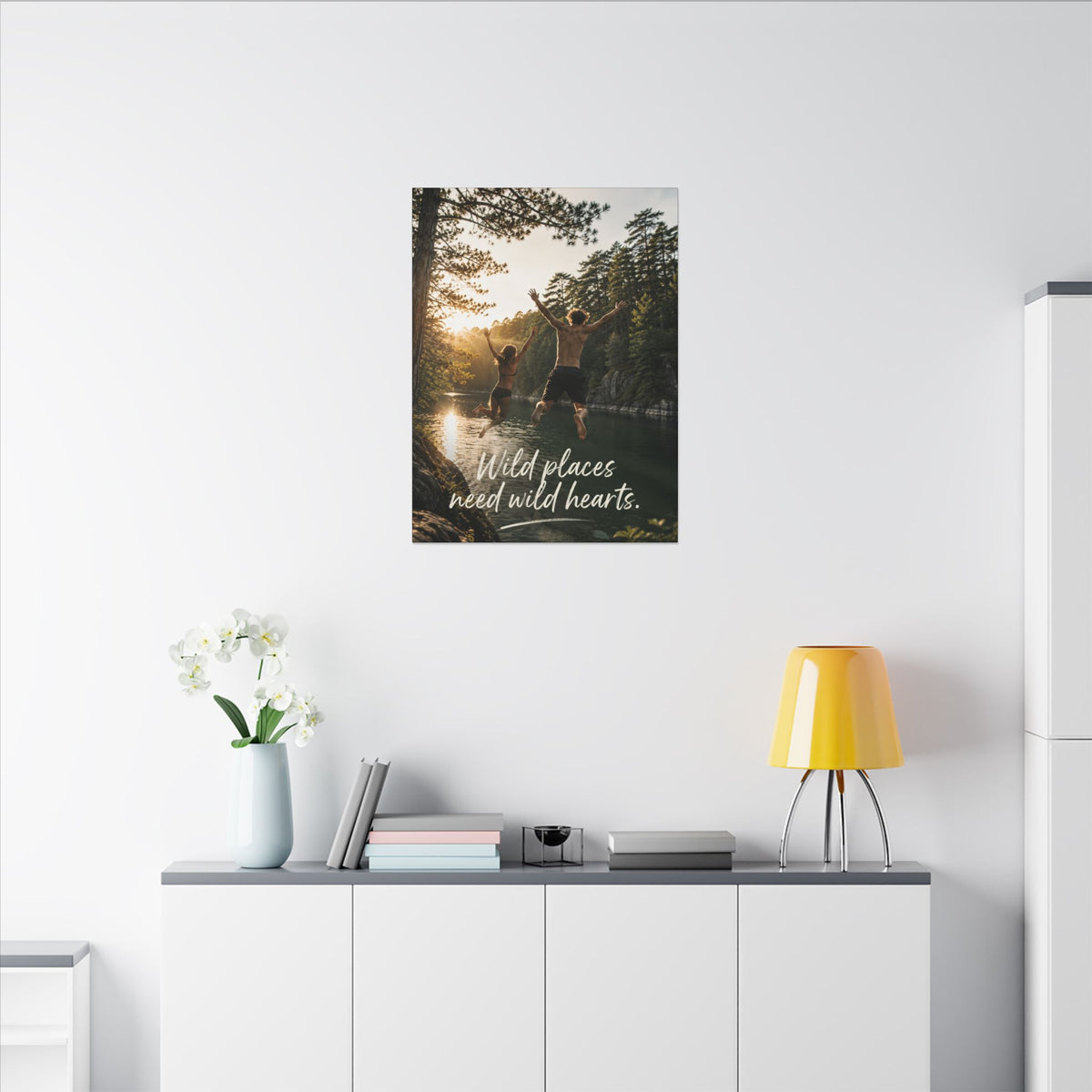 "WILD PLACES NEED WILD HEARTS" — Earthsmart Wall Art.