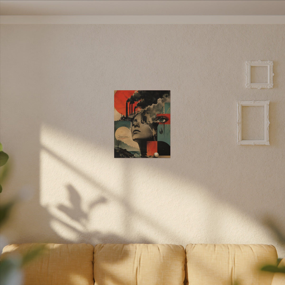 "POLLUTION IS VIOLENCE DISGUISED AS CONVENIENCE" - EARTHSMART WALL ART.