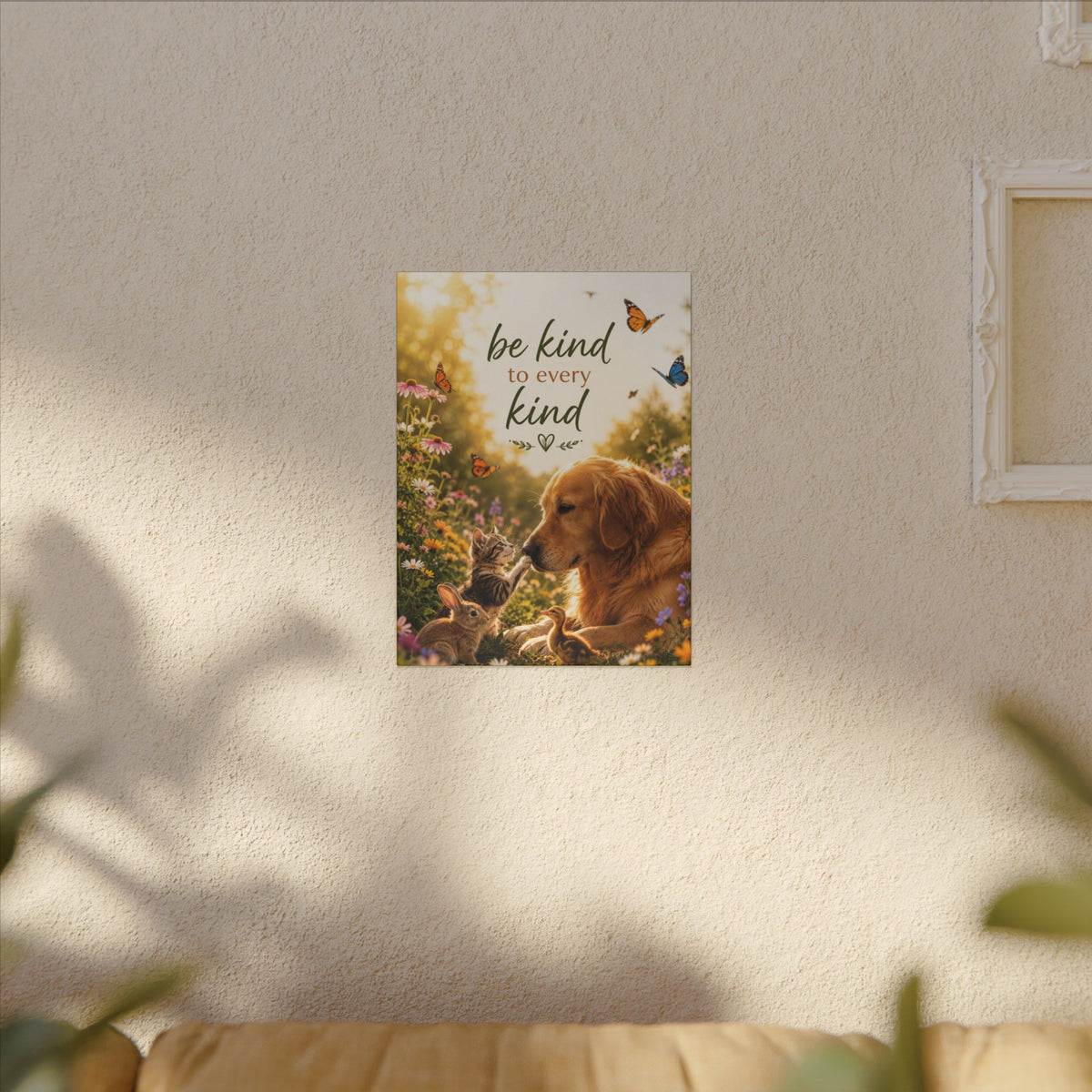 "BE KIND TO EVERY KIND" - Earthsmart Canvas Wall Art