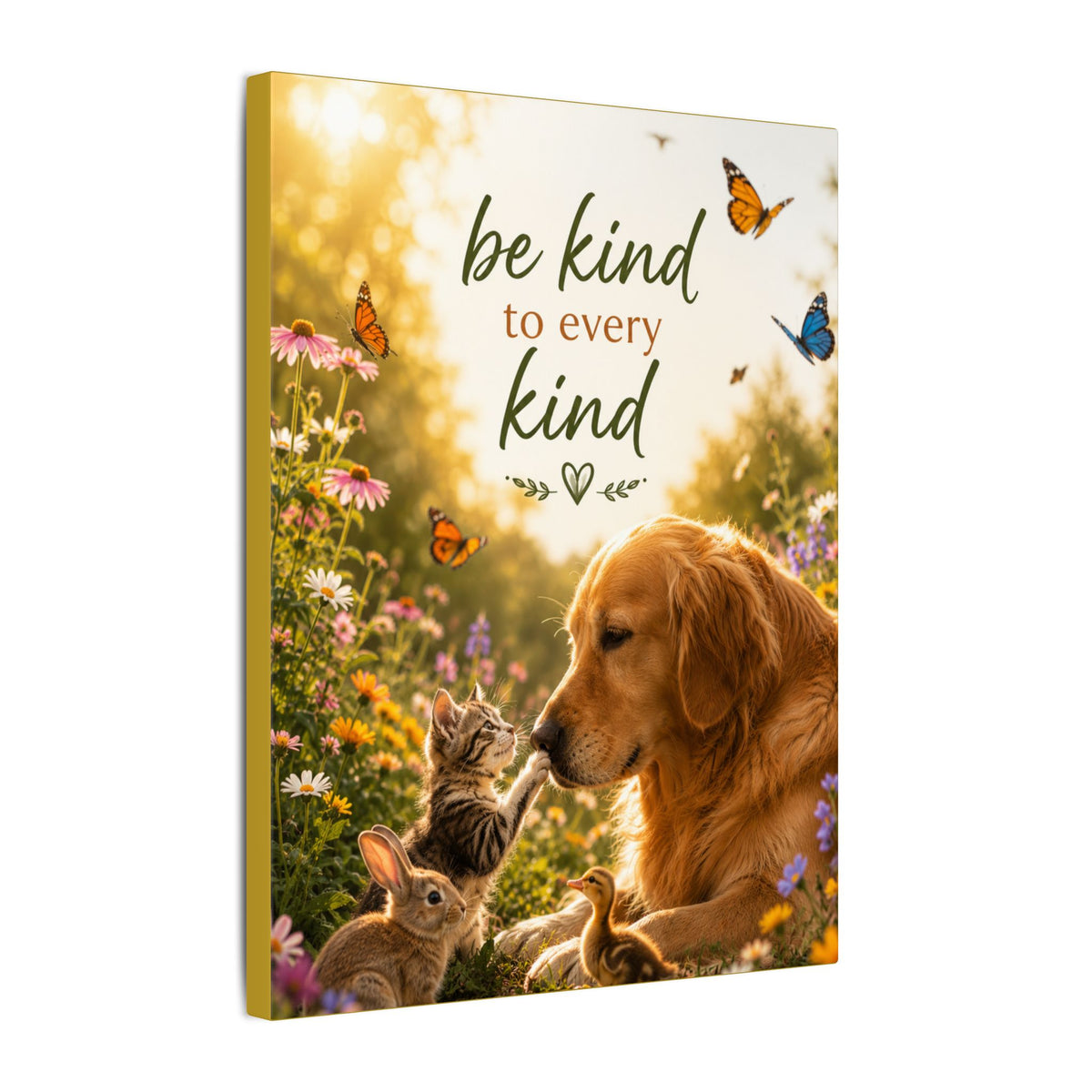 "BE KIND TO EVERY KIND" - Earthsmart Canvas Wall Art