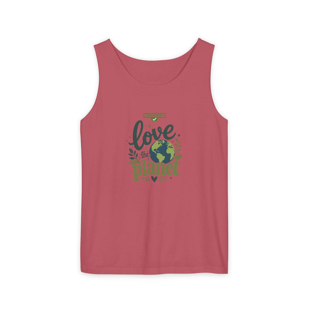 EARTHSMART Classic Tank top — Love the Planet - 100% cotton -  Eco Friendly.