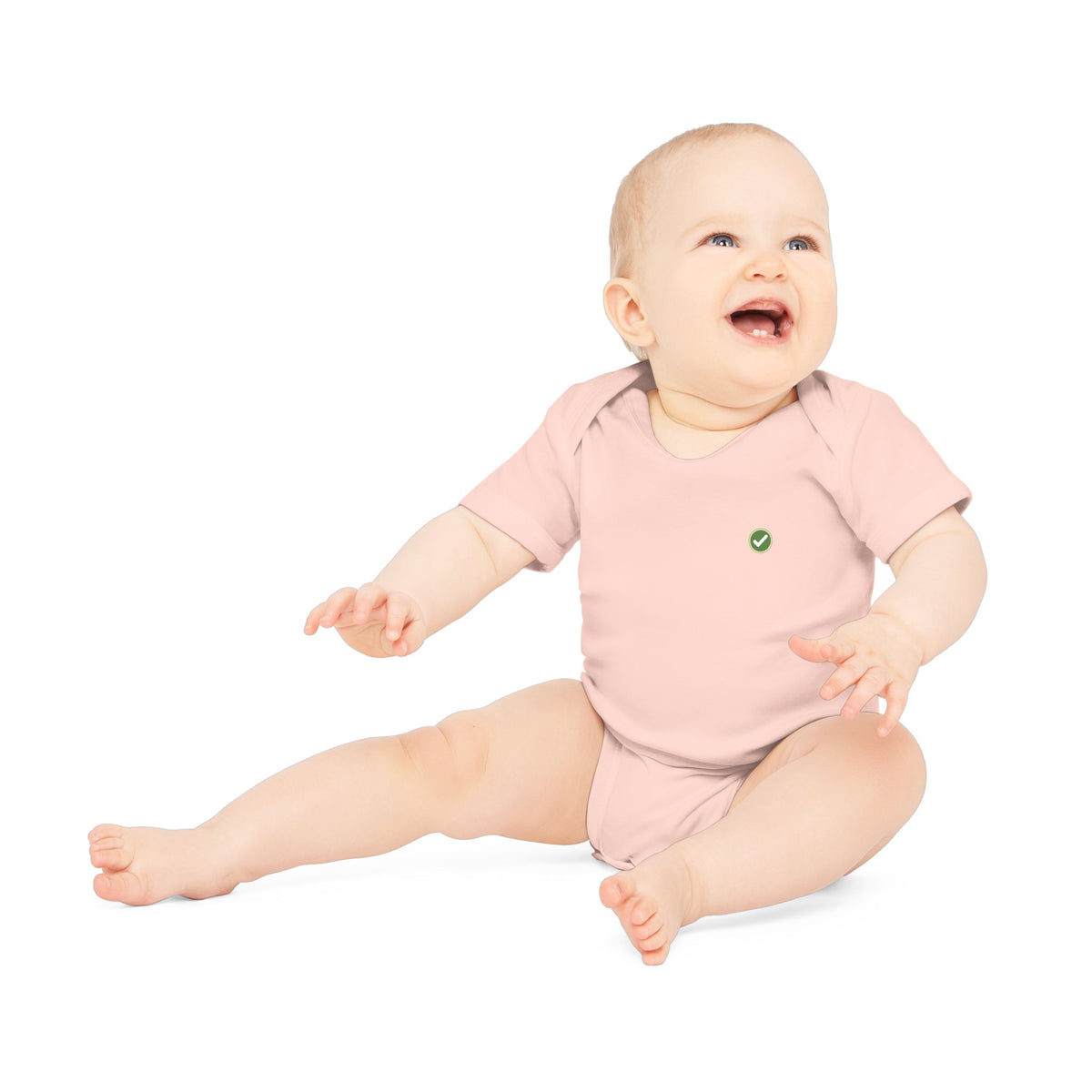 EARTHSMART EMBLEM - BABY BODYSUIT — ECO-FRIENDLY ORGANIC ONESIE (UNISEX) (0 - 18 MONTHS)