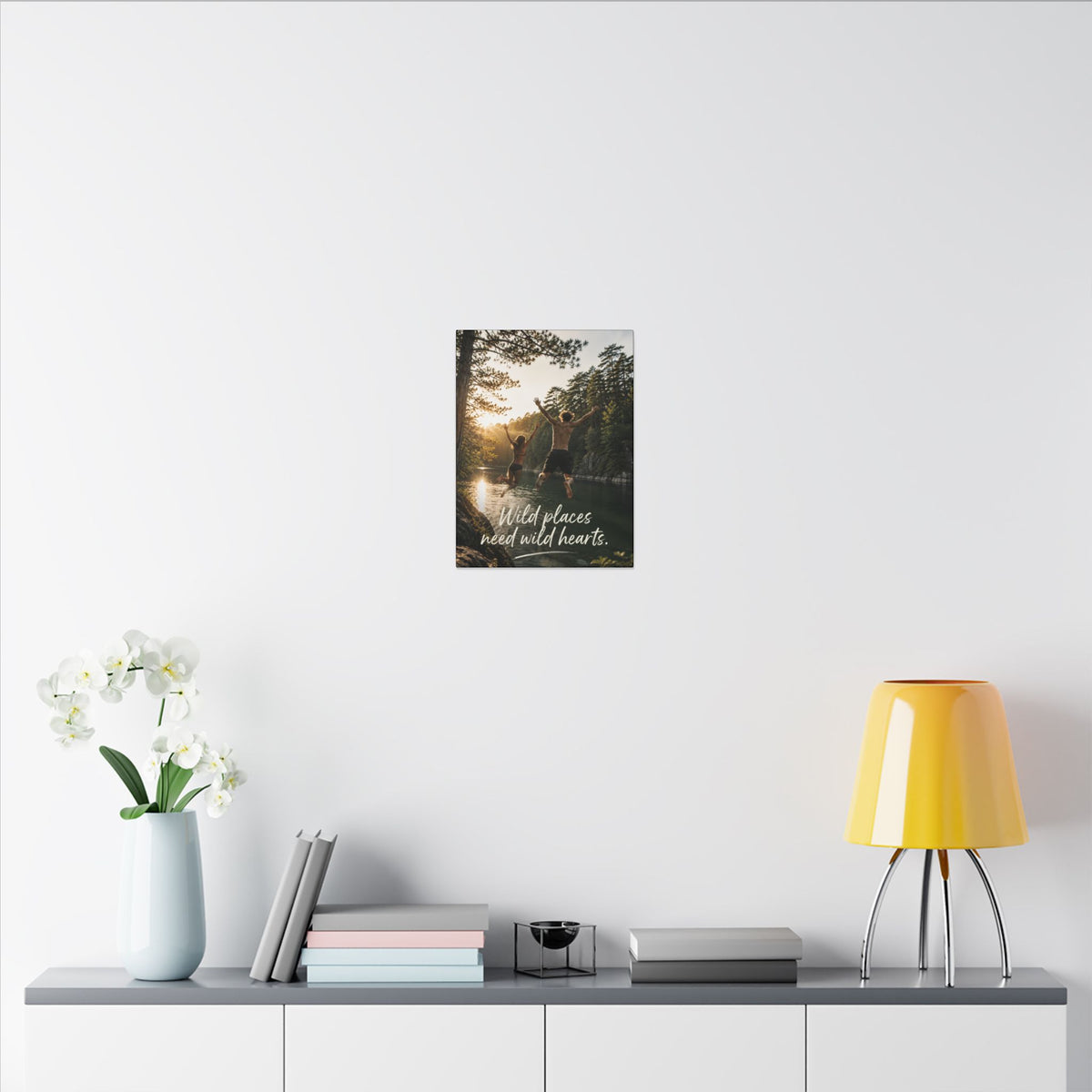 "WILD PLACES NEED WILD HEARTS" — Earthsmart Wall Art.
