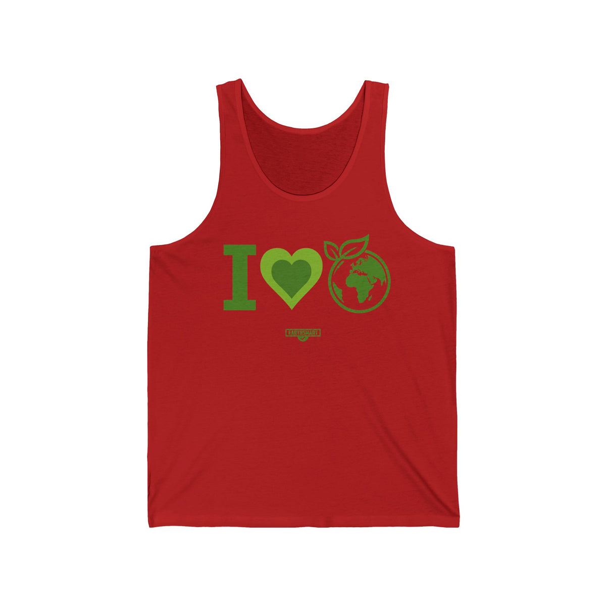 Earthsmart Tank Top - 'i LOVE EARTH'— Eco-Friendly - 100% Cotton.