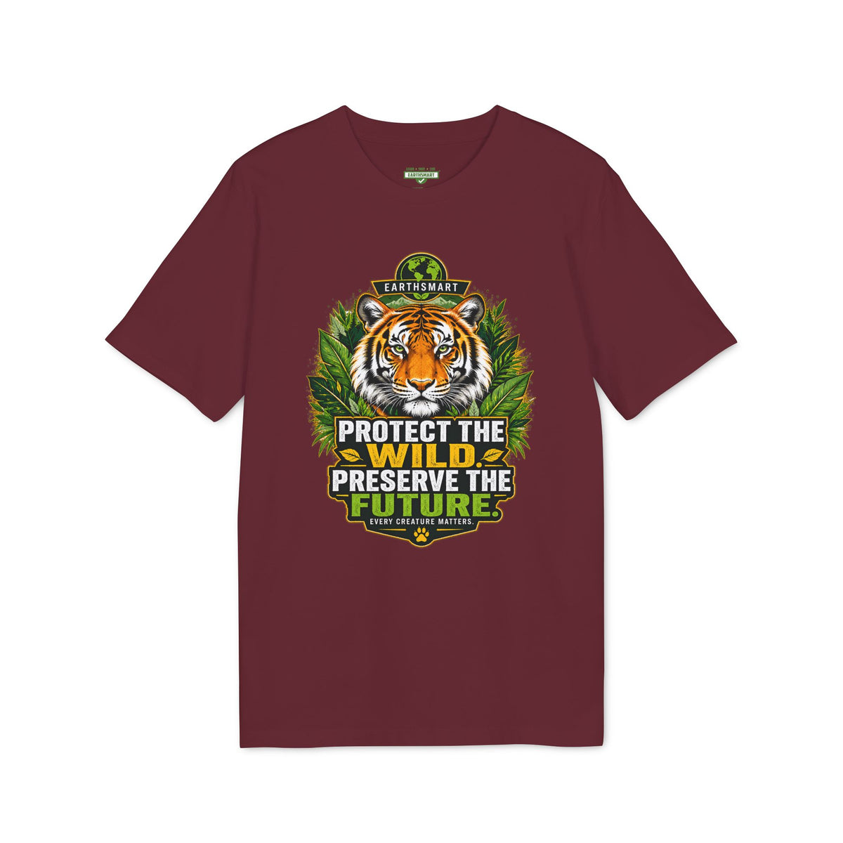 Earthsmart 'EARTH MOOD' Tee — "PROTECT THE WILD PRESERVE THE FUTURE".  (UNISEX).