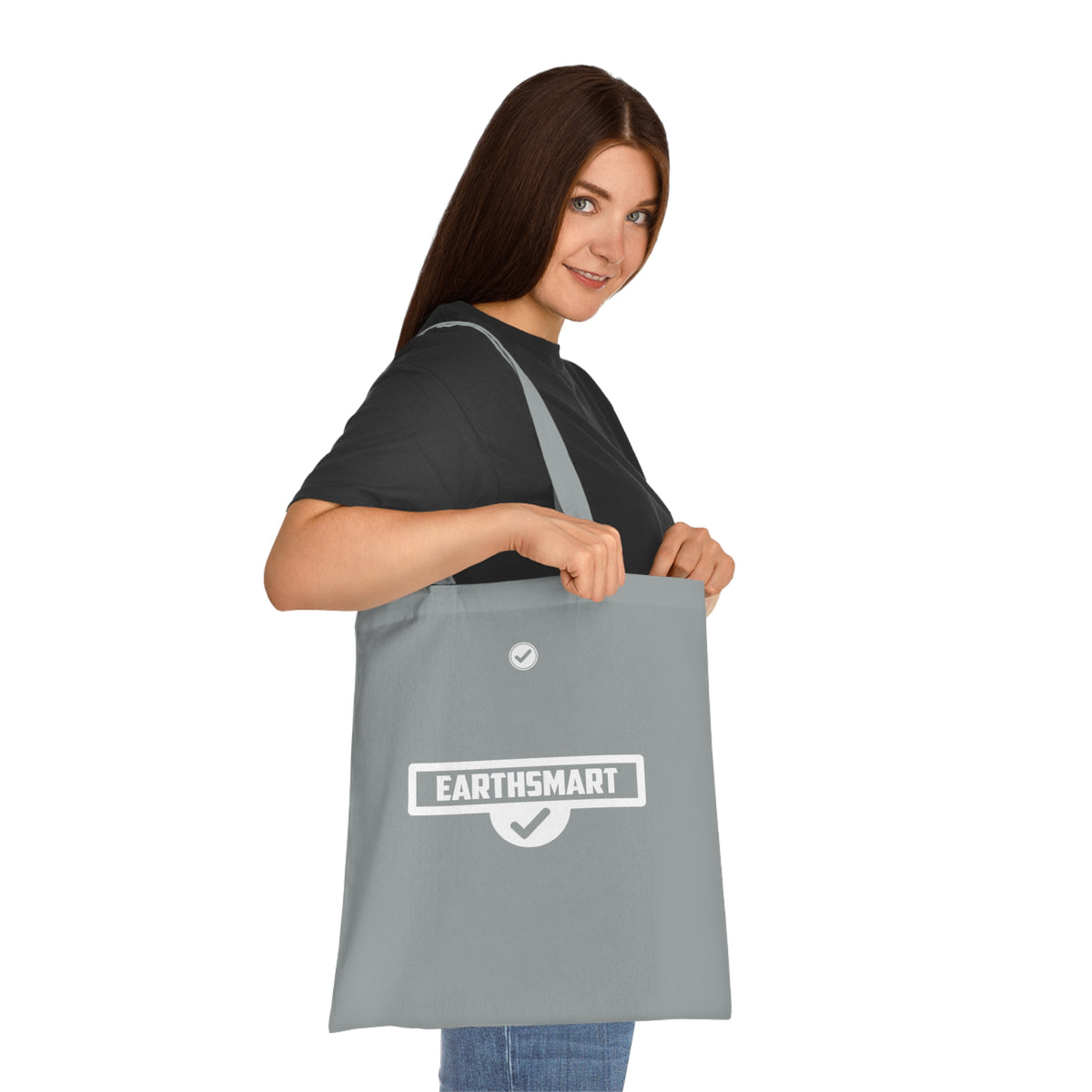 EARTHSMART 'ICONIC' LOGO' TOTE BAG (Limited edition, polar white logo).— (38cm x 42cm).
